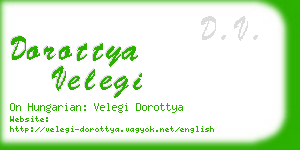 dorottya velegi business card